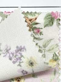 RU2530 RURU BOUQUET Imprimé couronne de roses tissus de toile (rouleau)[Textiles / Tissus] COSMO TEXTILE Images supplémentaires