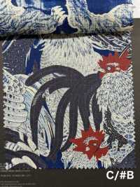 5-IDG-HDPT5 Lin ID, Impression Sérigraphique Manuelle Par Décharge[Textile / Tissu] HOKKOH Images supplémentaires