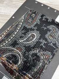 5025-1373-1 Velours côtelé dobby coton-rayonne motif paisley[Textile / Tissu] HOKKOH Images supplémentaires