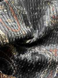 5025-1373-1 Velours côtelé dobby coton-rayonne motif paisley[Textile / Tissu] HOKKOH Images supplémentaires