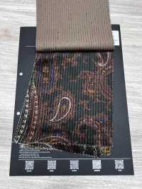5025-1373-1 Velours côtelé dobby coton-rayonne motif paisley[Textile / Tissu] HOKKOH Images supplémentaires