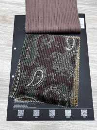 5025-1373-1 Velours côtelé dobby coton-rayonne motif paisley[Textile / Tissu] HOKKOH Images supplémentaires