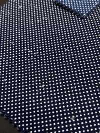 5-WABASH-DRL Impression délavée indigo à pois/bandana/carreaux mouchetés/losanges volants[Textile / Tissu] HOKKOH Images supplémentaires