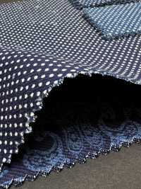 5-WABASH-DRL Impression délavée indigo à pois/bandana/carreaux mouchetés/losanges volants[Textile / Tissu] HOKKOH Images supplémentaires