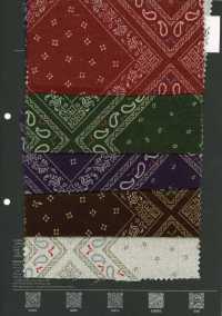 5026-310-1 Clip De Bretelle Bandana Cross-Off, Motif Bandana Multicolore[Textile / Tissu] HOKKOH Images supplémentaires
