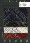 5026-310-1 Tissu bandana Off Clip, motif bandana multicolore