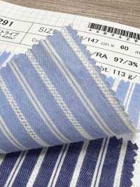 SB94291 Rayure Dobby Coton Et Ramie[Textile / Tissu] SHIBAYA Images supplémentaires