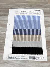 SB94291 Rayure Dobby Coton Et Ramie[Textile / Tissu] SHIBAYA Images supplémentaires