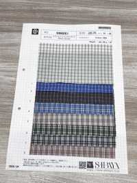 SB6051 Popeline bio à mini carreaux, finition lavée[Textile / Tissu] SHIBAYA Images supplémentaires