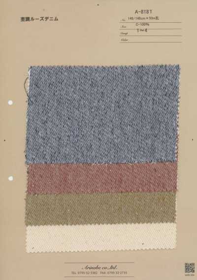 A-8181 Denim chiné ample