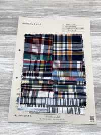 INDIA-2158 Patchwork Madras[Textiles / Tissus] Arinobe Shoten Images supplémentaires