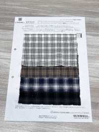 35535 Carreaux Froncés En Coton Biologique/TENCEL™ Fibre Lyocell[Textile / Tissu] SUNWELL Images supplémentaires