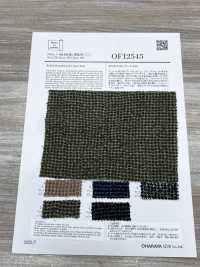 OFI2545 Pied-de-poule texturé en lin et laine[Textile / Tissu] Oharayaseni Images supplémentaires