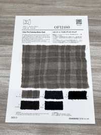 OFI2480 Carreaux ombre froncés en coton et laine[Textiles / Tissus] Oharayaseni Images supplémentaires