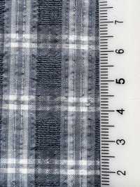 1051701 Seersucker T/C Teint En Fil, Chaîne Uniquement, à Armure Ouverte[Textile / Tissu] Takisada Images supplémentaires