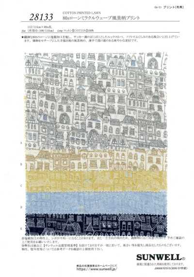 28133 Lawn 80 fils simples Imprimé paysage Miracle Wave
