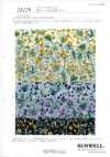 28129 Batiste 60 fils en fil simple imprimé floral aquarelle