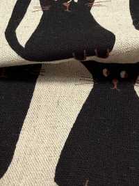 850615 Toile coton-lin Stray Cat Friends[Textiles / Tissus] VANCET Images supplémentaires