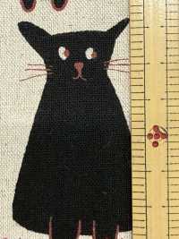 850615 Toile coton-lin Stray Cat Friends[Textiles / Tissus] VANCET Images supplémentaires