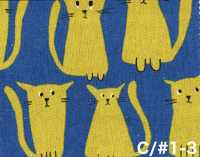 850615 Toile coton-lin Stray Cat Friends[Textiles / Tissus] VANCET Images supplémentaires