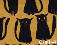 850615 Toile coton-lin Stray Cat Friends[Textiles / Tissus] VANCET Images supplémentaires
