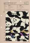 850617 Toile coton-lin Panda World