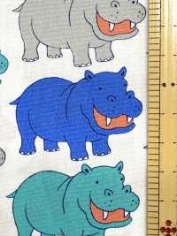 850620 Popeline Happy Hippo[Textiles / Tissus] VANCET Images supplémentaires