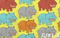 850620 Popeline Happy Hippo[Textiles / Tissus] VANCET Images supplémentaires