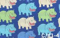 850620 Popeline Happy Hippo[Textiles / Tissus] VANCET Images supplémentaires