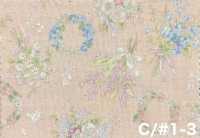 850624 Batiste de coton écru Luludi Bouquet romain antique[Textiles / Tissus] VANCET Images supplémentaires