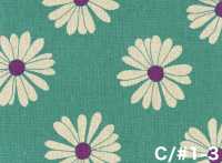 850625 Toile coton-lin marguerite[Textiles / Tissus] VANCET Images supplémentaires