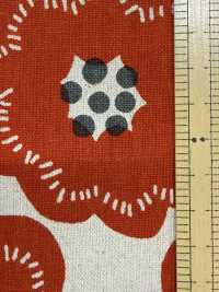 850626 Toile coton-lin à fleurs biscuit[Textiles / Tissus] VANCET Images supplémentaires