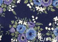 850627 Toile coton-lin Anemone[Textiles / Tissus] VANCET Images supplémentaires