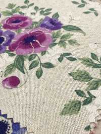 850627 Toile coton-lin Anemone[Textiles / Tissus] VANCET Images supplémentaires