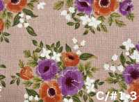 850627 Toile coton-lin Anemone[Textiles / Tissus] VANCET Images supplémentaires