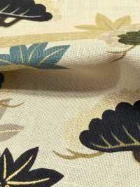 850630 Batiste à motif floral doré japonais, Pin montant[Textiles / Tissus] VANCET Images supplémentaires