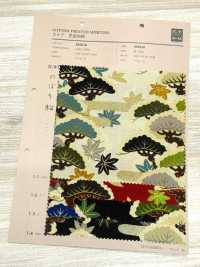 850630 Batiste à motif floral doré japonais, Pin montant[Textiles / Tissus] VANCET Images supplémentaires