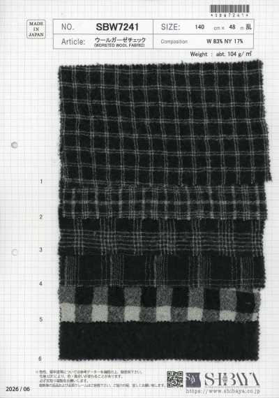 SBW7241 Carreaux en gaze de laine