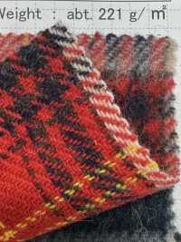 SBW3347 Carreaux en laine brossée mélangée à l’alpaga[Textiles / Tissus] SHIBAYA Images supplémentaires