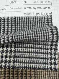 SBW8186 Laine mélangée alpaga à carreaux Glen/grands carreaux/chevrons[Textiles / Tissus] SHIBAYA Images supplémentaires
