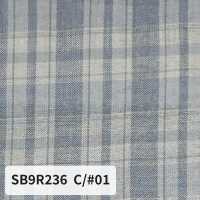 SB9R236 Carreaux froncés biologiques[Textiles / Tissus] SHIBAYA Images supplémentaires