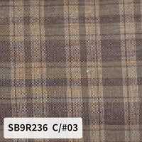 SB9R236 Carreaux froncés biologiques[Textiles / Tissus] SHIBAYA Images supplémentaires