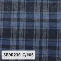 SB9R236 Carreaux froncés biologiques[Textiles / Tissus] SHIBAYA Images supplémentaires