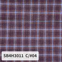 SB4H3011 Voile lawn biologique à carreaux[Textiles / Tissus] SHIBAYA Images supplémentaires