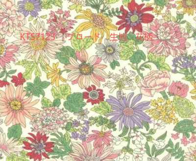 Popeline, motif floral