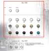 1580 Nouveaux boutons en nacre