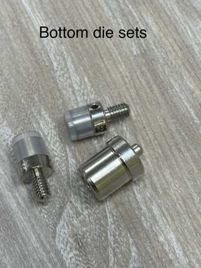 1537 B/C/D コマ 1537 B/C/D G-American Outil d’installation pour boutons-pression 12 mm, jeu inférieur 3 pièces