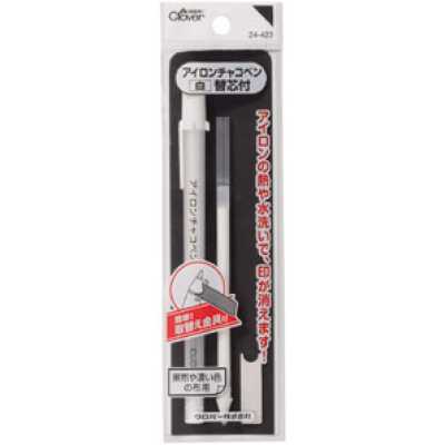 24423 Stylo craie thermocollant <Blanc> avec recharge