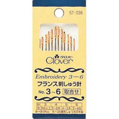 57036 Aiguilles à broder françaises n° 3–6