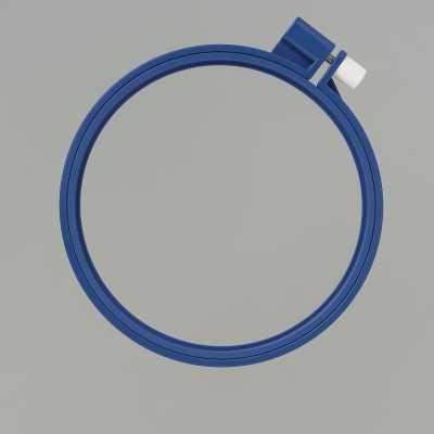 57261 Tambour à broder coloré 12 cm <bleu marine>